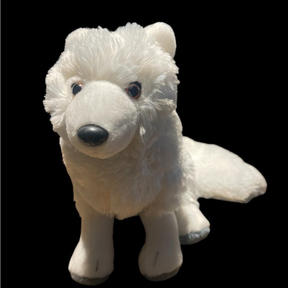 Wild Republic Cuddlekins Arctic White Fox Plush Realistic Stuffed Animal 10-11” - Picture 1 of 9